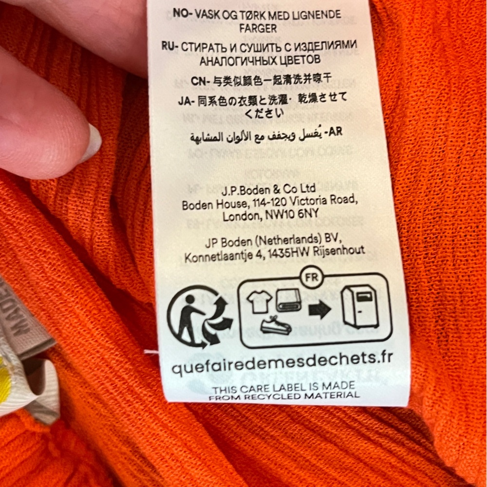 Boden Women's Wide Leg Pants - Vibrant Orange - Picture 11 of 15